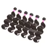 8a Brasiliansk Virgin Människa Hår 6 Bundlar Straight Body Deep Water Wave Kinky Curly Human Hair Extensions Raw Virgin Indian Hair Weave