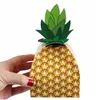 Papercard Pineapple Boxes Favor Treat Candy Boxes Birthday Sweets Cake Gift Bag Hawaiian Wedding Party Beach Table Decor events yellow