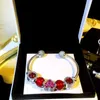 Red Love Heart Charms Свадебные браслеты браслет набор женщин свадебные дизайнерские украшения оригинальная коробка для Pandora 925 Серебряное серебряное подар