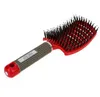 Peigne de Massage du cuir chevelu, brosse à cheveux en poils de nylon pour femmes, brosse à cheveux démêlante humide et bouclée pour Salon de coiffure, outils de coiffure