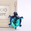 8*15cm Cute Turtle Shiny Keychain Sequins Key Rings Key Chains for Women Cars Bag Accessories Pendant Key Holder 4 Styles