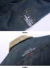 Designer Jacket manga comprida Moda Casacos Mens Jacket Inverno azul grossa Quente Brasão Plus Size L-6XL