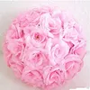 Spedizione gratuita 12 "(30 cm seta da sposa Pomander Kissing Ball palla fiore decorare fiore fiore artificiale per la decorazione del mercato del giardino di nozze