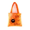 Halloween trick eller behandla väskor pumpa spindelmönster barn tote bag svart orange godis väska med handtag parti leveranser