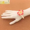 Clay Frangipani Plumeria Цветочная жемчужная бисера Стрельсы Стремящиеся Браслет 6,5 "BB80 Мода Ювелирные Изделия Браслеты