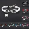 Mode Forntida Silver Sjuksköterska Läkare Medicin Box Charm Armband Smycken Blandat Velvet Rope Infinity Love 8 Bangles Bijoux Kvinnor Present A8