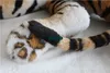 Dorimytrader Simulation Domineering Animal Tiger Plush Toy Jumbo Amazing Realistic Tigers Collection Photography props Home Deco 87inch