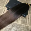 Ombre Human Hair Extensions I Wskazówka Włosy Balayage # 2 Klask do # 5 Keratyna Przechylane Ludzkie Włosy Rozszerzenia Pre Bonded I Wskazówka 1 G / Str