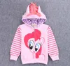 2017 nuove tendenze al dettaglio in moda ragazza cartone animato ragazza bambino giacca di grandi dimensioni foal maglione cartone animato cappotto di cotone abbigliamento