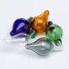 Gekleurde kwarts banger bubble carb cap roken accessoires voor TERP Pearl Ball Quartz Thermal Banger Nails Dabber Glass Bongs Dab Oil Rigs