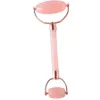 2018 Nieuwe roze quartz Facial Ontspanning Afslanken Tool rozenkwarts Roller Massager jade massage steen Voor Gezicht Hals Kin groothandel