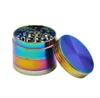 The diameter of 50MM zinc alloy layer four bright blue TOBACCO GRINDER broken smoke detector