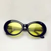 Kaleidoscope Очки Женщины Подтяжка очки Мужчины Kurt Cobain Очки старинные овальные солнцезащитные очки прозрачные розовые линзы Eyeglasses