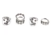 10Set Boho neue Ringe für Frauen Tiny Crystal Moon Finger Knöchel Ring Set Alliance weibliche Schmuckparty Hochzeitsbeutel Femme233z