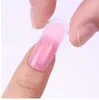 20pcs Construção rápida de unhas falsas Mold Tips Unhas Formas duplas Extensão de dedo Transparente Easy Nail Art Construtor de UV Poli Ferramenta de gel