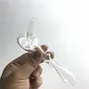 18mm Male Glass Handle Hook Adapter Straw Tube Smoking Hand Pipes Water Bongs Ash Catcher DIY Accessories for Glass Bong