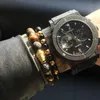 2 adet/takım Erkek Bileklik Lav buda bilezik Erkekler Için Doğal Taş Boncuk Hediye Din Yoga pulseras pulseira masculinaHediye, tatil, sevgililer günü Babalar