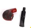 Nieuwe rode sandelhoutpijp, gladde oppervlakte snijwerk, buigen en emmer 9mm handmatige filter sigaretten roken accessoires.