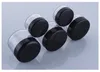 3g 5g 10g 15g 20g plastic cosmetic container black Plastic cream jar Makeup Sample Jar Cosmetic Packaging Bottle 1000pcs lot222f