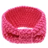 mignon bébé filles hiver crochet chaud bandeaux bébé enfants Xmas Turbon noeud tricoté bandeau oreille plus chaud bébé princesse cheveux accessoires