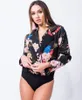 Print Floral Sexy Bodysuit Women Romper Summer 2018 Overalls for Elegant Short Bodycon Jumpsuit Black Body Suit Femme Coveralls