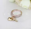 Heart Rings for Women Rose Gold Filled Bands China Wholesale 18K Gold Diamond Engagement Rings Fashion Jewelry Cross Diamond Rings