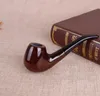 Klassisches, aus Holz gebogenes Tabakpfeifen-Set aus Holz mit Hammer und Tabak zum Rauchen