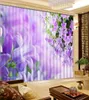 Rideaux roses de luxe chinois occultants, pour fenêtre 3d, transparents personnalisés pour le salon