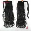 Synthetic Curly Hairpiece Ponytail Hair Extensions kinky curly 10 Colors High Temperature Fiber Fake Hair Pony Tail Hair Pieces