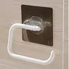 Magiczna naklejka na ścianie uchwyt na papier toaletowy kuchnia akcesoria łazienkowe stojak na ręczniki rolkowe uchwyt papieru SQ-5037