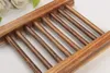 Dark Wood Soap Dish Bathroom Wooden Soap Tray Holder Plate Box Container Storage Soap Rack Wholesale