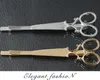 Cool Simple Head Jewelry Hair Pin Tijeras de oro Tijeras Clip para el cabello Tiara Barrettes Accesorios al por mayor