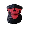 DHL LIBERA il trasporto 200pcs Skull Design Multi Function Bandana Sci Sport Motociclista Sciarpa Maschere per il viso Maschera per il viso all'aperto Colore nero