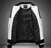 Wholesale- 6XL 2017 New Leather Jacket Mens Plus Size Winbreak Patchwork Black&White Pu Jacket Thin&Thick Warm Motorcycle Coats XA049