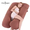 Kussen voor zwangere vrouwen Multifunctioneel zijslapen Full Body Bescherm de lumbale Comfortabele UShape Kussen Zwangerschapskussens5458190