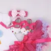 Ensemble d'été pour bébé, tenue d'anniversaire à manches courtes, Roupas Infantis Bebes, tenue de Festival de pâques + jupe Tutu, vêtements de fête