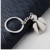 Pure gold key chain golden keychains keyrings women handbag charms pendant metal key finder luxury man car key rings accessory