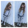 2018 طفل طفل بنين بنات الرياضة مخطط المخملية بدلة ربيع الخريف تتسابق مجموعة عالية الجودة Pinik رمادي الألوان