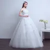 Luksusowe Kryształowe Perły Koronki Kwiat 3D Sweetheart White Ivory Red Champagne Fashion Sexy Suknie Ślubne Brides Plus Size