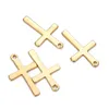 50PCS 12*20mm Edelstahl Kreuze Charms Fit Halskette Schwimm Kruzifix Charms Handgemachte Anhänger DIY Schmuck Machen