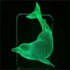 Dolphin Visually Colorful 3D Lamp Originality New Strange Stereoscopic LED Night Light Luxo Jr Easy To Use 25gb dd