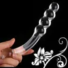 Produtos sexuais Dupla Cabeça Cristal Vibrador Pênis Falso Adulto Brinquedos Anal Butt Plug Feminino Masculino Masturbation2357155