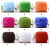 50 g/ball coton corail velours bébé bricolage tricoté à la main fil pour tricoter à la main écharpe fil de coton doux épais fil de laine couverture