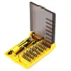 Freeshipping Super Deal Precision 45 In 1 Electron Torx MIni Set di strumenti per cacciaviti magnetici Kit di utensili manuali Strumenti di riparazione per PC del telefono con scatola