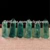 5 Zielony Fluoryt Healing Crystals Tower Point Chakra Terapia Różdżka Ręcznie Polerowany Naturalny Młynkowy Generator Quartz Mineral Speymen Pick Rozmiar