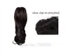 Claw Clip On Ponytail Fake Hair Extensions Fałszywe Włosy Pony Ogony Konia Tress Curly Syntetyczne Szafy Krótkie kucyki dla dziewczyny