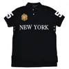 Taille américaine Men039s Polos chemise ville ajustement personnalisé Miami New York Chicago Los Angeles dubaï polo men6796922