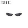 DSGN CO. 2018 Gratis frakt Elegant Slim Cat Eye Solglasögon för Kvinnor Mode Cateye Kvinna Glasögon 6 Färg UV400