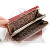 Dames lederen portefeuilles lange alligator krokodil reliëf clutch portemonnee creditcardhouder wizard portemonnee rfid