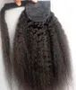 120g Italian yaki Human hair ponytail kinky straight Clip in natural coarse yaki virgin hair drawstring ponytail hair extensions 10-22inch